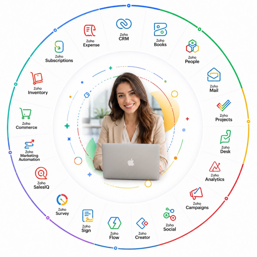 Tech Magify, a Zoho Advanced Partner, across the full Zoho application ecosystem